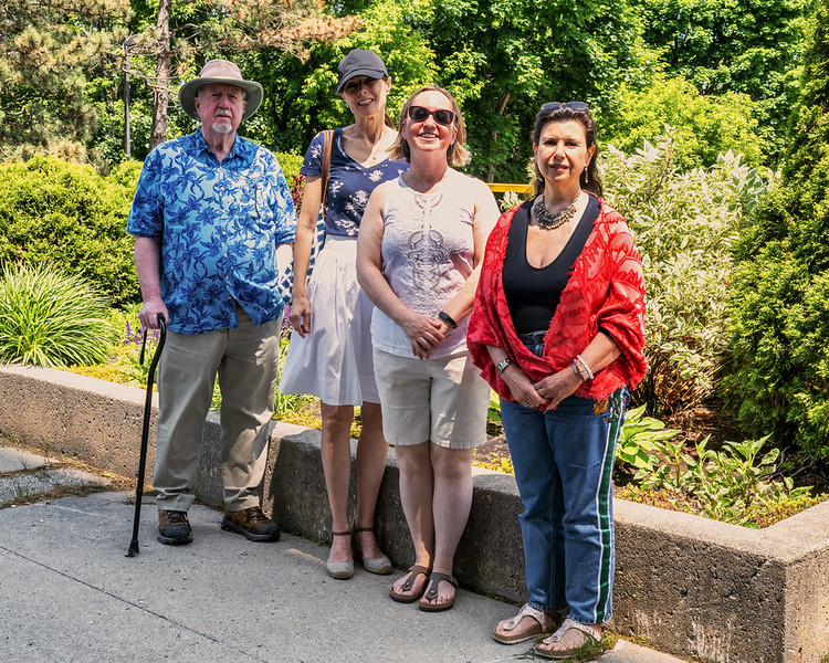 Poulin gardening volunteers